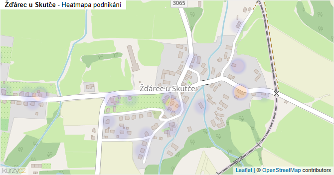 Žďárec u Skutče - mapa podnikání