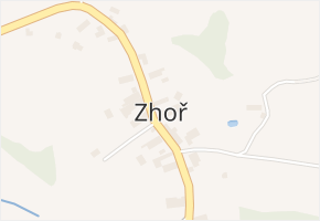 Zhoř v obci Skuteč - mapa části obce