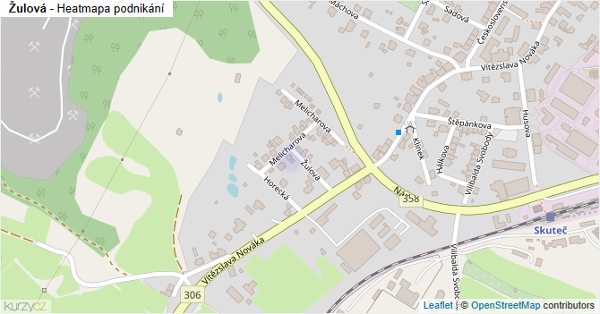 Žulová - mapa podnikání