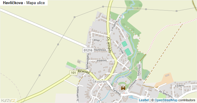 Havlíčkova - mapa ulice