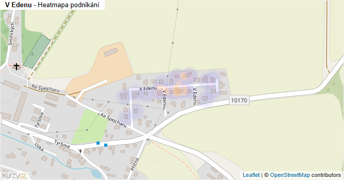 V Edenu - mapa podnikání