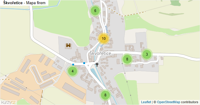 Škvořetice - mapa firem