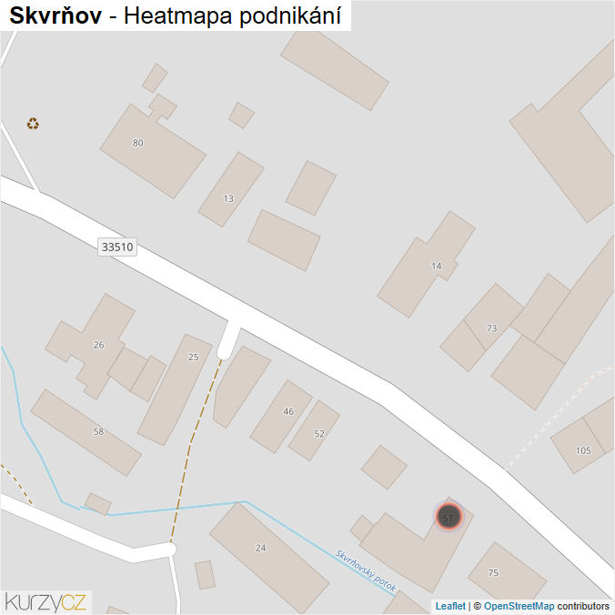 Mapa Skvrňov - Firmy v obci.