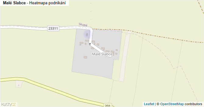 Malé Slabce - mapa podnikání