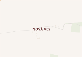 Nová Ves v obci Slabce - mapa části obce