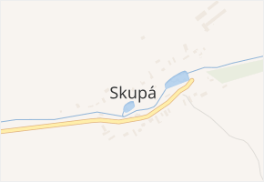 Skupá v obci Slabce - mapa části obce