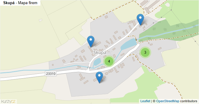 Skupá - mapa firem