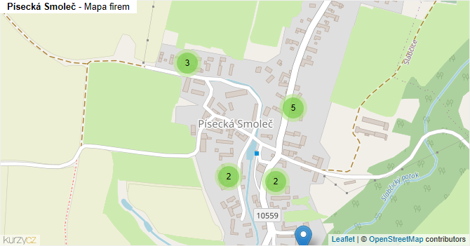 Písecká Smoleč - mapa firem