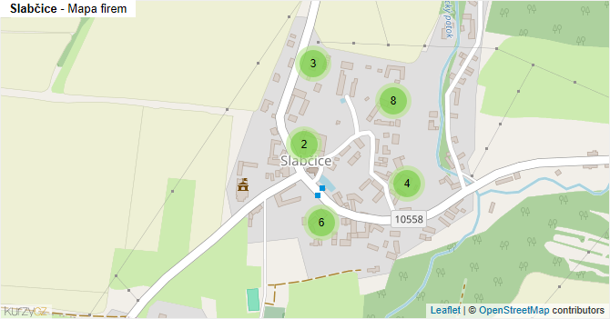 Slabčice - mapa firem
