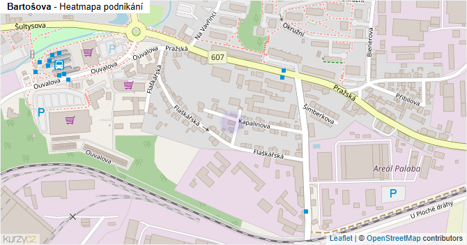 Bartošova - mapa podnikání
