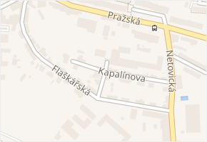 Kapalínova v obci Slaný - mapa ulice