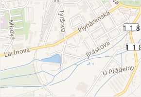 Krátká v obci Slaný - mapa ulice