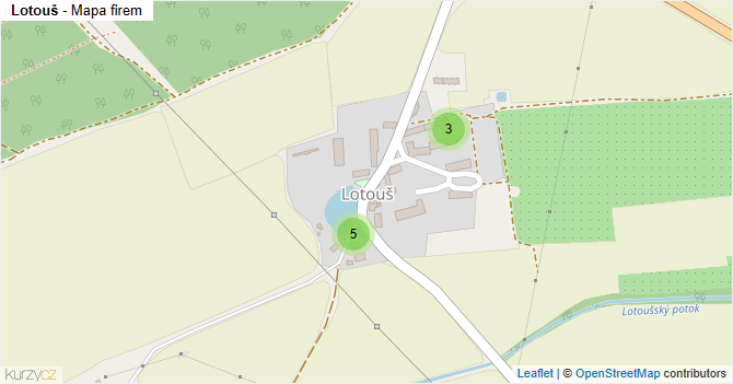 Lotouš - mapa firem