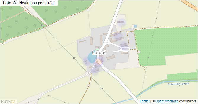 Lotouš - mapa podnikání