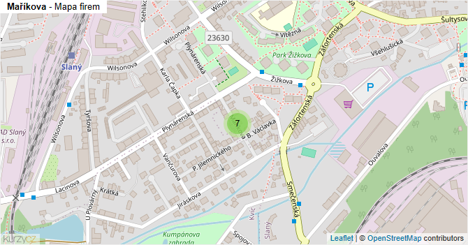 Maříkova - mapa firem