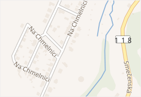 Na Chmelnici v obci Slaný - mapa ulice