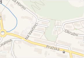Na Vavřinci v obci Slaný - mapa ulice