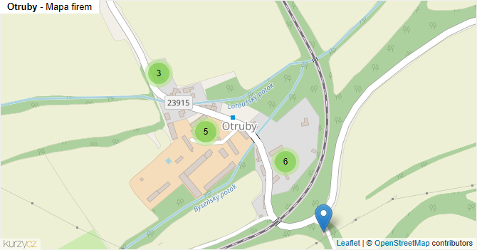 Otruby - mapa firem