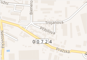 Přibilova v obci Slaný - mapa ulice