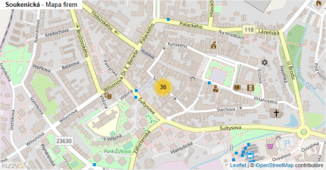 Soukenická - mapa firem