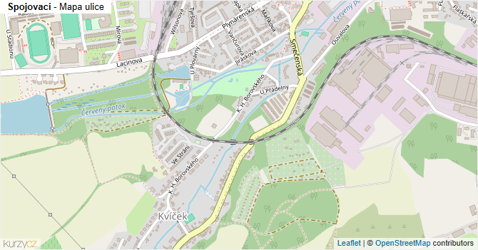 Spojovací - mapa ulice