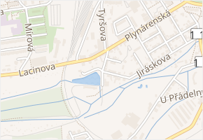 U Plovárny v obci Slaný - mapa ulice