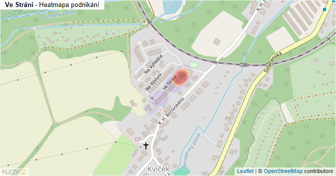 Ve Stráni - mapa podnikání