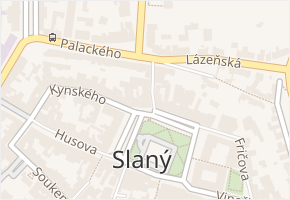 Velvarská v obci Slaný - mapa ulice