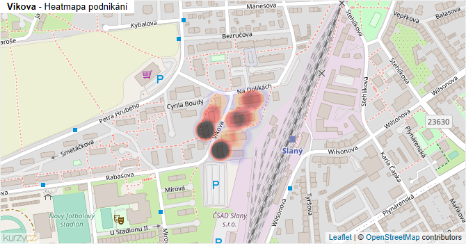 Vikova - mapa podnikání
