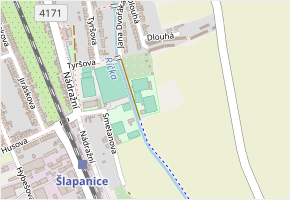 Jana Dvořáka v obci Šlapanice - mapa ulice