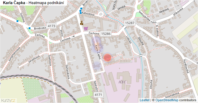 Karla Čapka - mapa podnikání