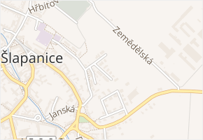 Slunná v obci Šlapanice - mapa ulice