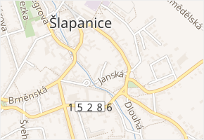 Starý Dvůr v obci Šlapanice - mapa ulice