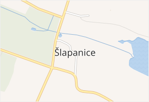 Šlapanice v obci Šlapanice - mapa části obce