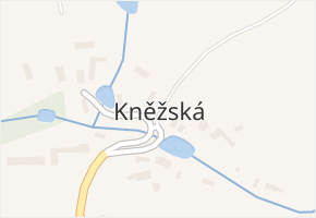 Kněžská v obci Šlapanov - mapa části obce