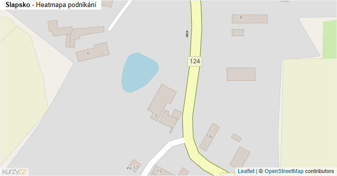 Slapsko - mapa podnikání