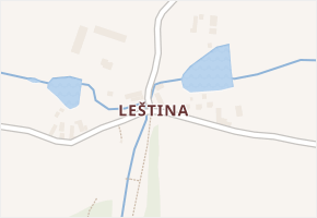 Leština v obci Slapsko - mapa části obce