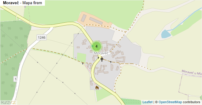 Moraveč - mapa firem