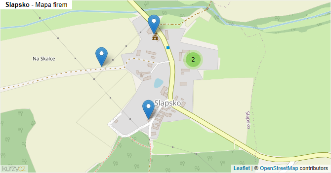 Slapsko - mapa firem