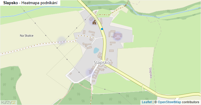 Slapsko - mapa podnikání