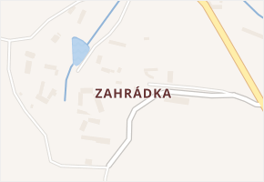 Zahrádka v obci Slapsko - mapa části obce