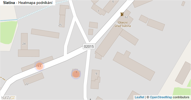 Slatina - mapa podnikání