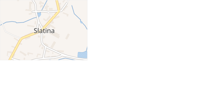 Slatina v obci Slatina - mapa části obce