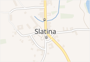 Slatina v obci Slatina - mapa části obce