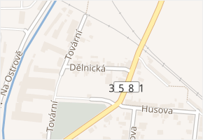 Dělnická v obci Slatiňany - mapa ulice