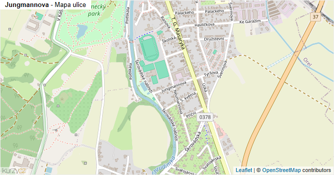 Jungmannova - mapa ulice