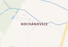 Kochánovice v obci Slatiňany - mapa části obce