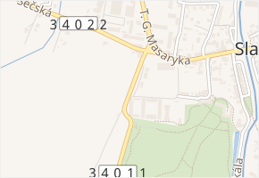 Na Rembáni v obci Slatiňany - mapa ulice