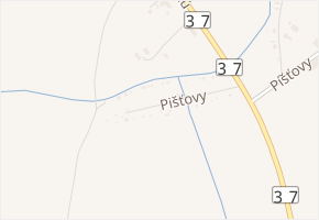 Pišťovy v obci Slatiňany - mapa ulice