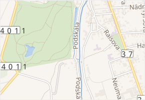 Podskála v obci Slatiňany - mapa ulice